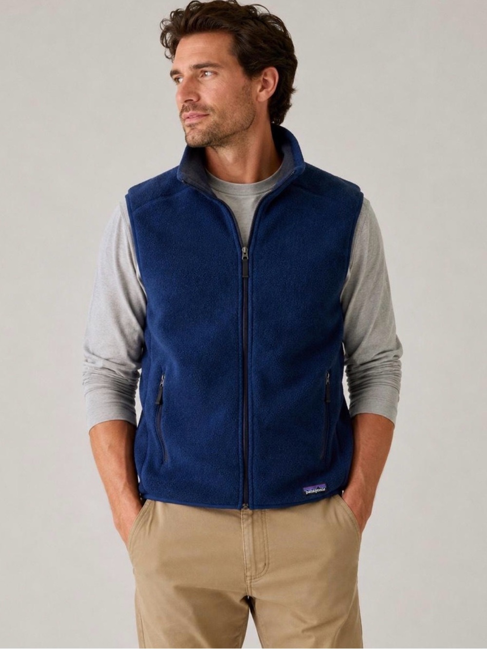 Patagonia Men's Synchilla Zip-Front Fleece Vest -size M